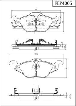 FI.BA FBP4005 - Set placute frana,frana disc aaoparts.ro