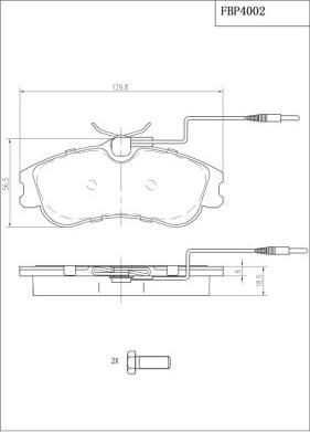 FI.BA FBP4002 - Set placute frana,frana disc aaoparts.ro
