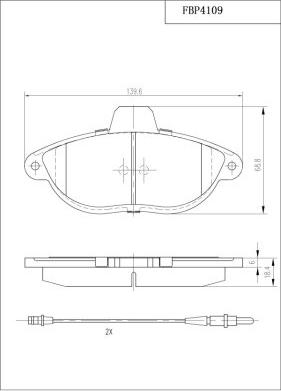 FI.BA FBP4109 - Set placute frana,frana disc aaoparts.ro
