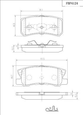 FI.BA FBP4124 - Set placute frana,frana disc aaoparts.ro