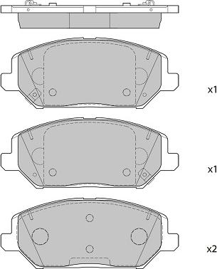 FI.BA FBP4397 - Set placute frana,frana disc aaoparts.ro
