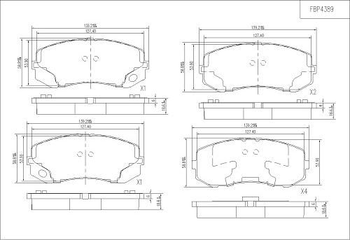 FI.BA FBP4389 - Set placute frana,frana disc aaoparts.ro