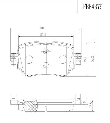 FI.BA FBP4375 - Set placute frana,frana disc aaoparts.ro