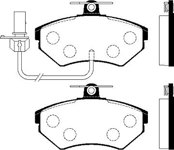 VAG 8E0 698 151 M - Set placute frana,frana disc aaoparts.ro