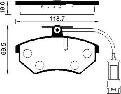 GMC 2016801 - Set placute frana,frana disc aaoparts.ro