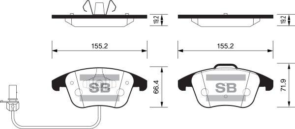 FI.BA FBP2144 - Set placute frana,frana disc aaoparts.ro