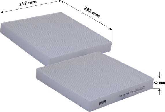 FIL Filter HC 7358-2 - Filtru, aer habitaclu aaoparts.ro