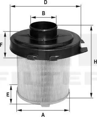 FIL Filter HP 2569 - Filtru aer aaoparts.ro