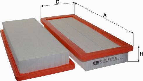 FIL Filter HP 2261 - Filtru aer aaoparts.ro