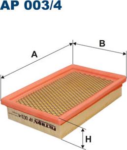 Filtron AP003/4 - Filtru aer aaoparts.ro