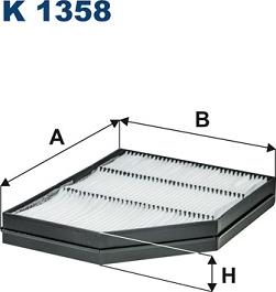Filtron K1358 - Filtru, aer habitaclu aaoparts.ro