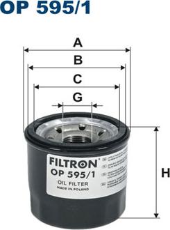 Filtron OP595/1 - Filtru ulei aaoparts.ro