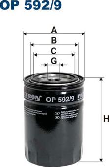 Filtron OP592/9 - Filtru ulei aaoparts.ro