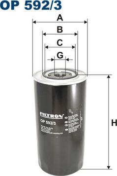 Filtron OP592/3 - Filtru ulei aaoparts.ro