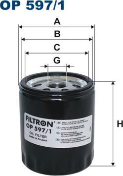 Filtron OP597/1 - Filtru ulei aaoparts.ro