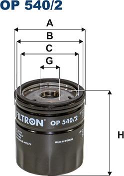 Filtron OP540/2 - Filtru ulei aaoparts.ro