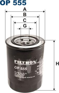 Filtron OP555 - Filtru ulei aaoparts.ro