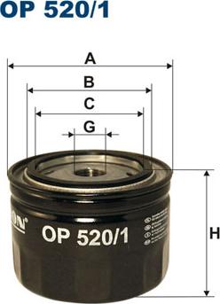 Filtron OP520/1 - Filtru ulei aaoparts.ro