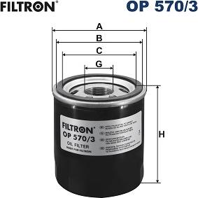 Filtron OP 570/3 - Filtru ulei aaoparts.ro