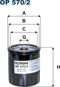 Filtron OP570/2 - Filtru ulei aaoparts.ro