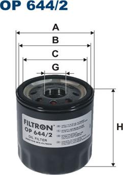 Filtron OP644/2 - Filtru ulei aaoparts.ro