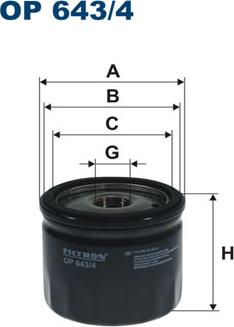 Filtron OP643/4 - Filtru ulei aaoparts.ro