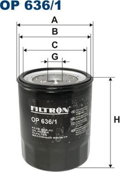 Filtron OP636/1 - Filtru ulei aaoparts.ro