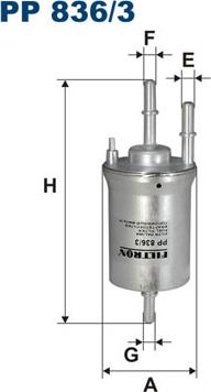 Filtron PP836/3 - Filtru combustibil aaoparts.ro