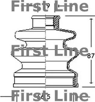First Line FCB2029 - Burduf cauciuc, articulatie planetara aaoparts.ro