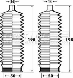 First Line FSG3259 - Ansamblu burduf, directie aaoparts.ro