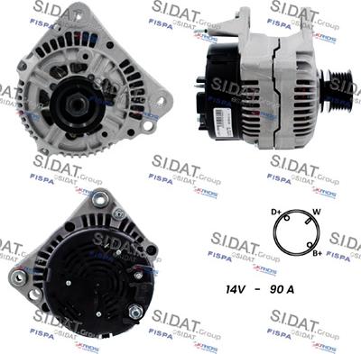 Fispa A12BH1280A2 - Generator / Alternator aaoparts.ro