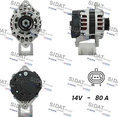 Fispa A12VA0814 - Generator / Alternator aaoparts.ro