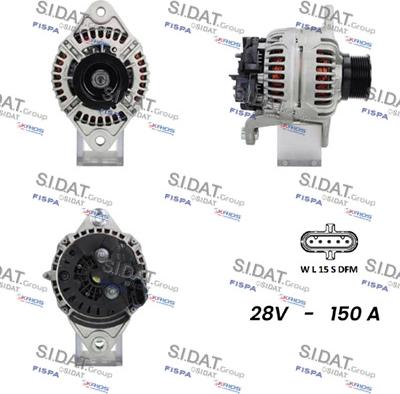 Fispa A24BH0091 - Generator / Alternator aaoparts.ro