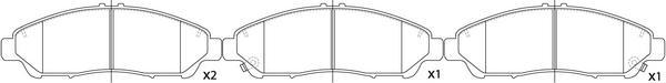 FIT FP1387 - Set placute frana,frana disc aaoparts.ro