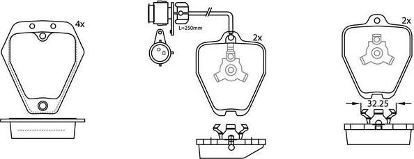FIT FP3261E - Set placute frana,frana disc aaoparts.ro