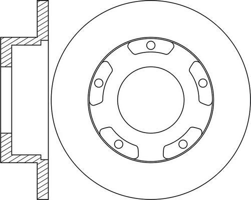 BOSCH 0 986 479 A50 - Disc frana aaoparts.ro