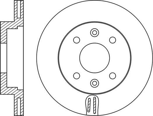 BOSCH 0 986 479 206 - Disc frana aaoparts.ro