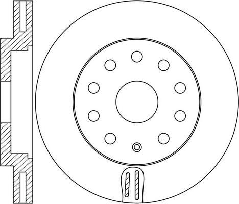 BOSCH 0 986 479 735 - Disc frana aaoparts.ro