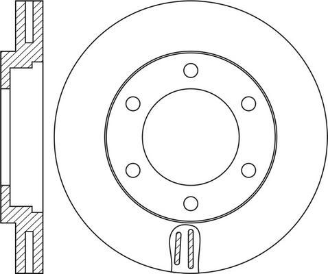 TRW DF3001 - Disc frana aaoparts.ro