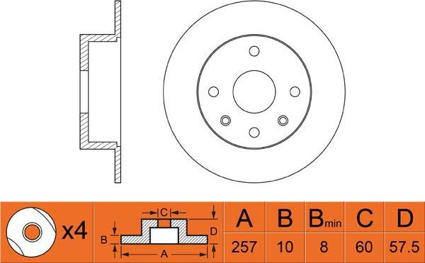 FIT FR0501 - Disc frana aaoparts.ro