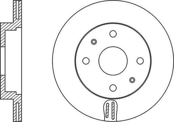 FIT FR0586V - Disc frana aaoparts.ro