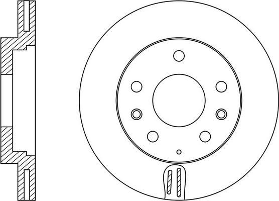 Blue Print ADM54359 - Disc frana aaoparts.ro