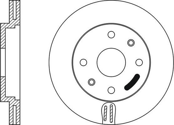 Delphi BG3574 - Disc frana aaoparts.ro