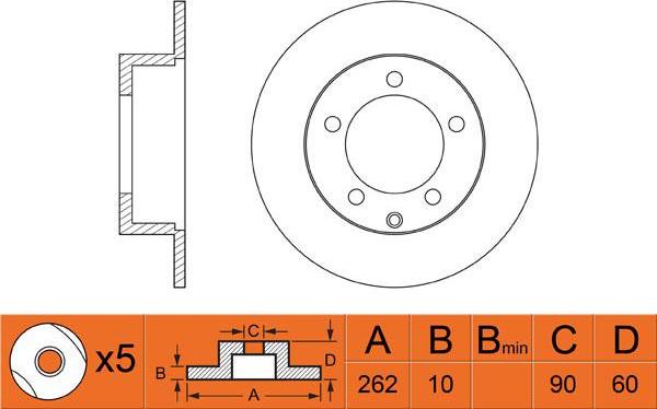 FIT FR0353 - Disc frana aaoparts.ro