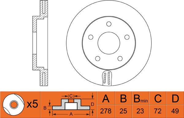 Febi Bilstein 32765 - Disc frana aaoparts.ro