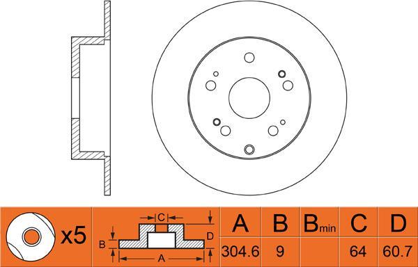 ATE 24.0109-0151.1 - Disc frana aaoparts.ro