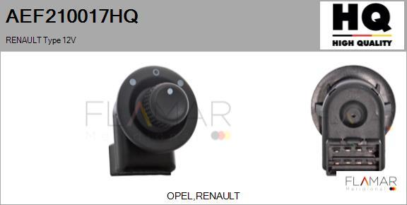 FLAMAR AEF210017HQ - Comutator, reglaj oglinda aaoparts.ro