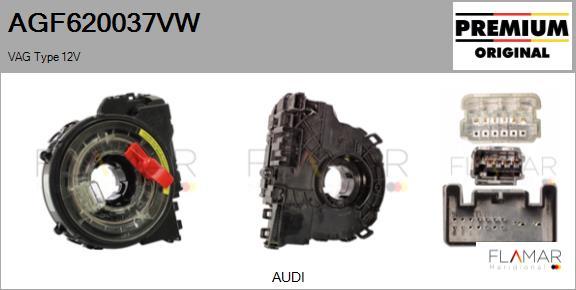 FLAMAR AGF620037VW - Arc spirala, Airbag aaoparts.ro