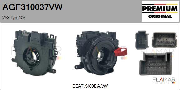 FLAMAR AGF310037VW
 - Arc spirala, Airbag aaoparts.ro