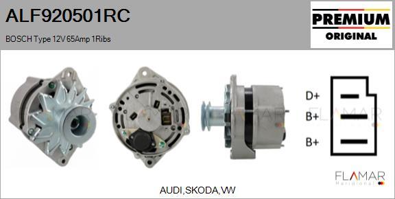 FLAMAR ALF920501RC - Generator / Alternator aaoparts.ro